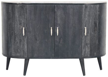 Artisan - Ash Black T-Bar Quad Cabinet
