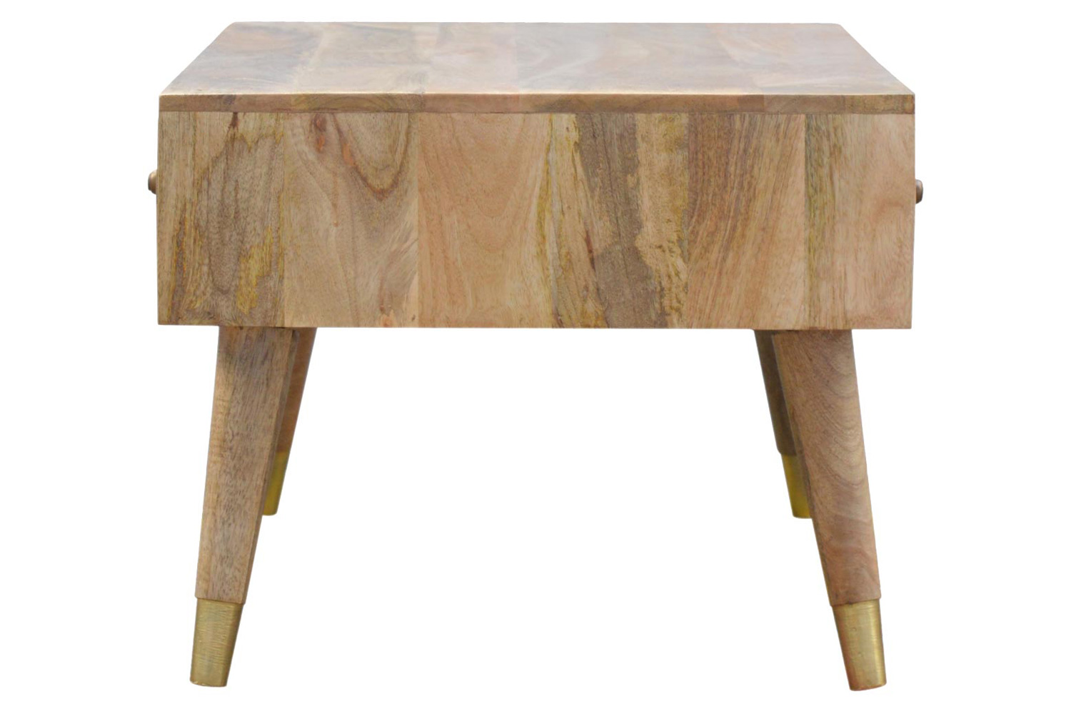 Artisan - Oak-ish Brass Inlay Coffee Table