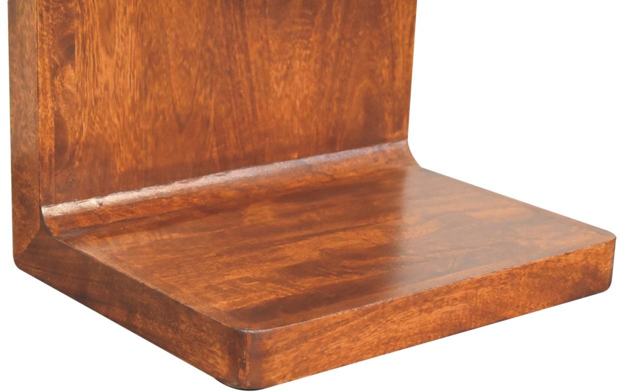 Artisan - Chestnut T-Bar Rounded Bedside