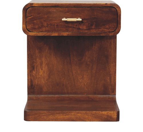 Artisan - Chestnut T-Bar Rounded Bedside