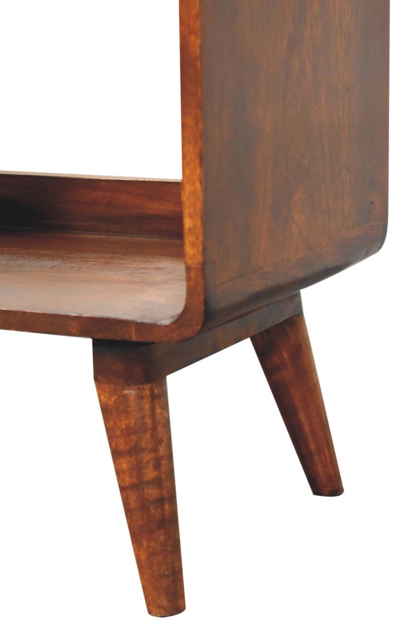 Artisan - Curved Chestnut Double Slot Media Unit