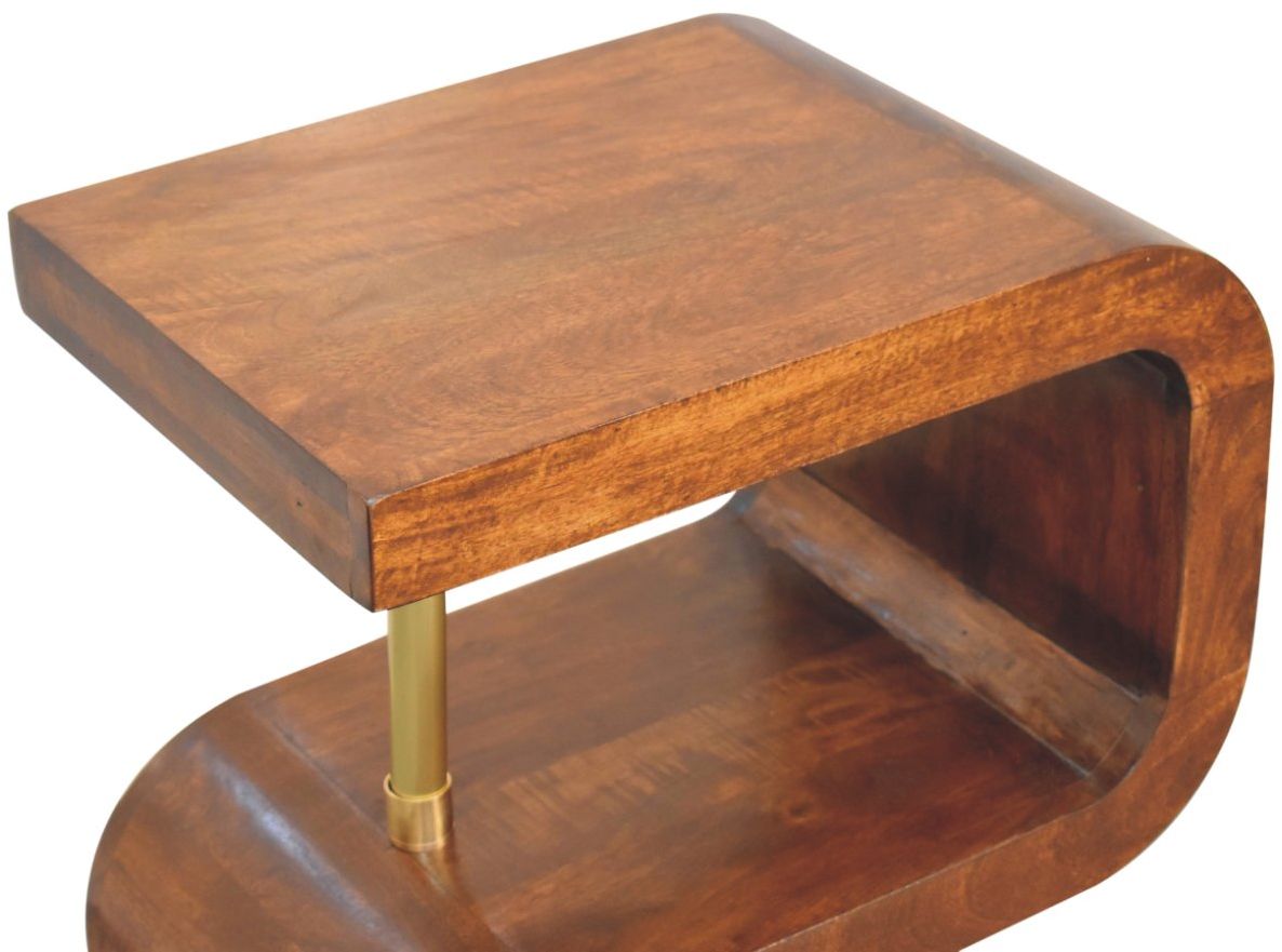 Artisan - S-Curve Brass Bedside