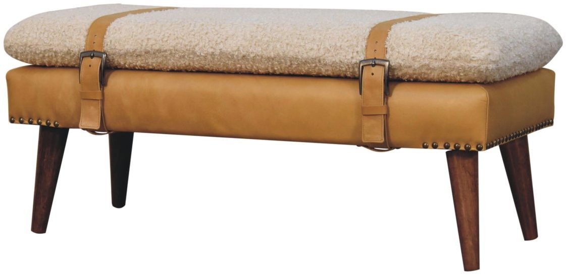 Artisan - Boucle X Leather Bench