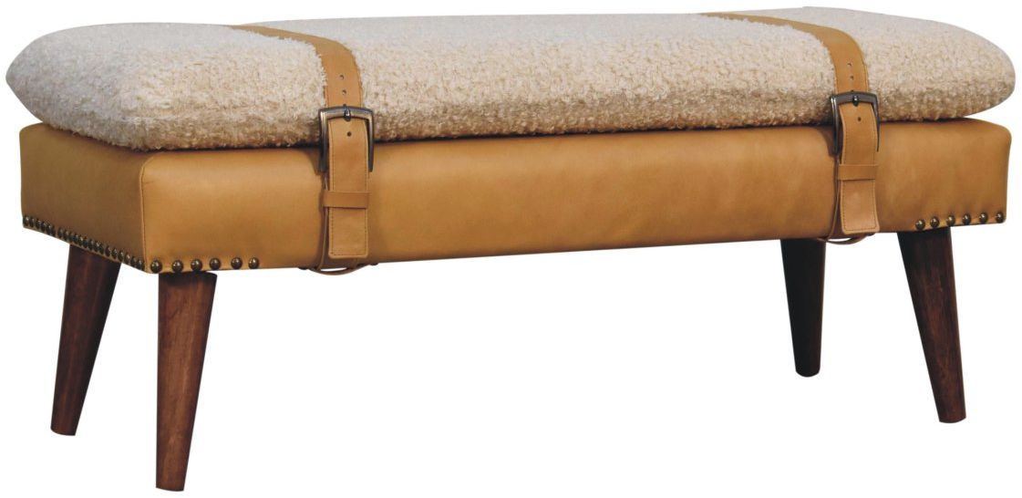 Artisan - Boucle X Leather Bench