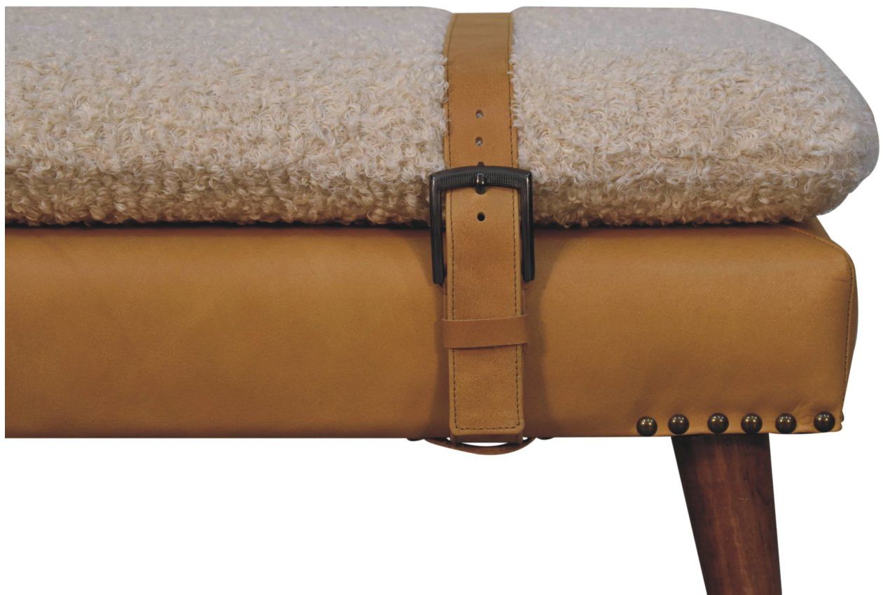 Artisan - Boucle X Leather Bench