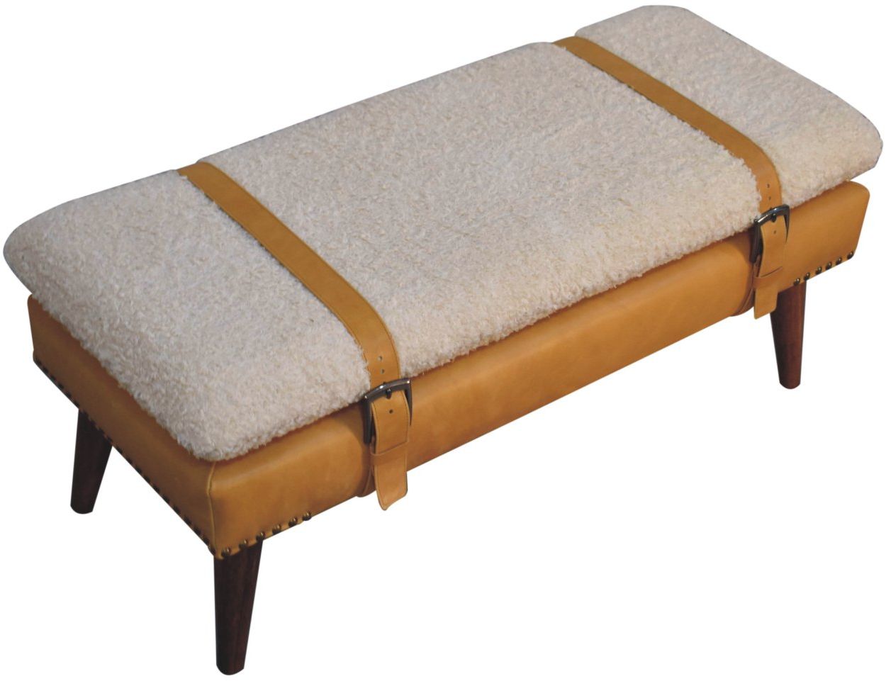 Artisan - Boucle X Leather Bench