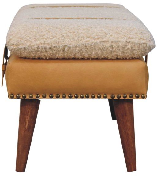 Artisan - Boucle X Leather Bench