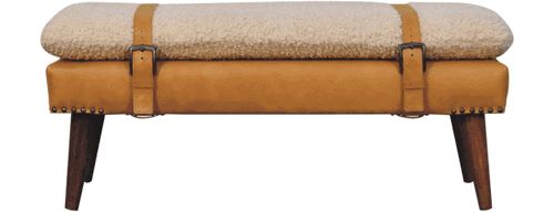 Artisan - Boucle X Leather Bench