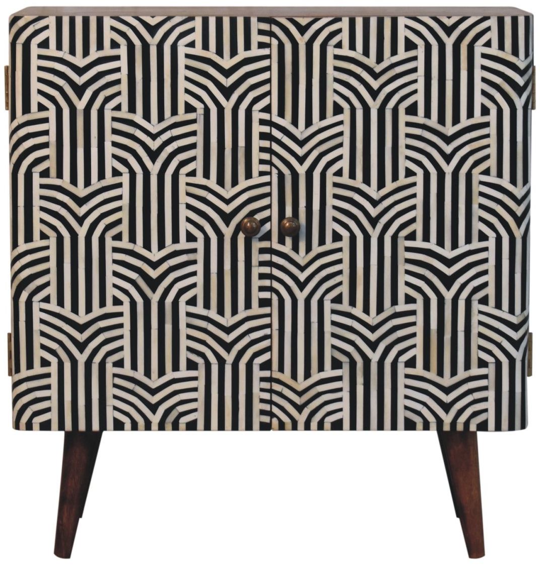 Artisan - Honey Caramel Edessa Bone Inlay Cabinet