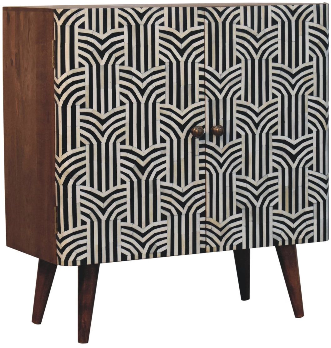 Artisan - Honey Caramel Edessa Bone Inlay Cabinet