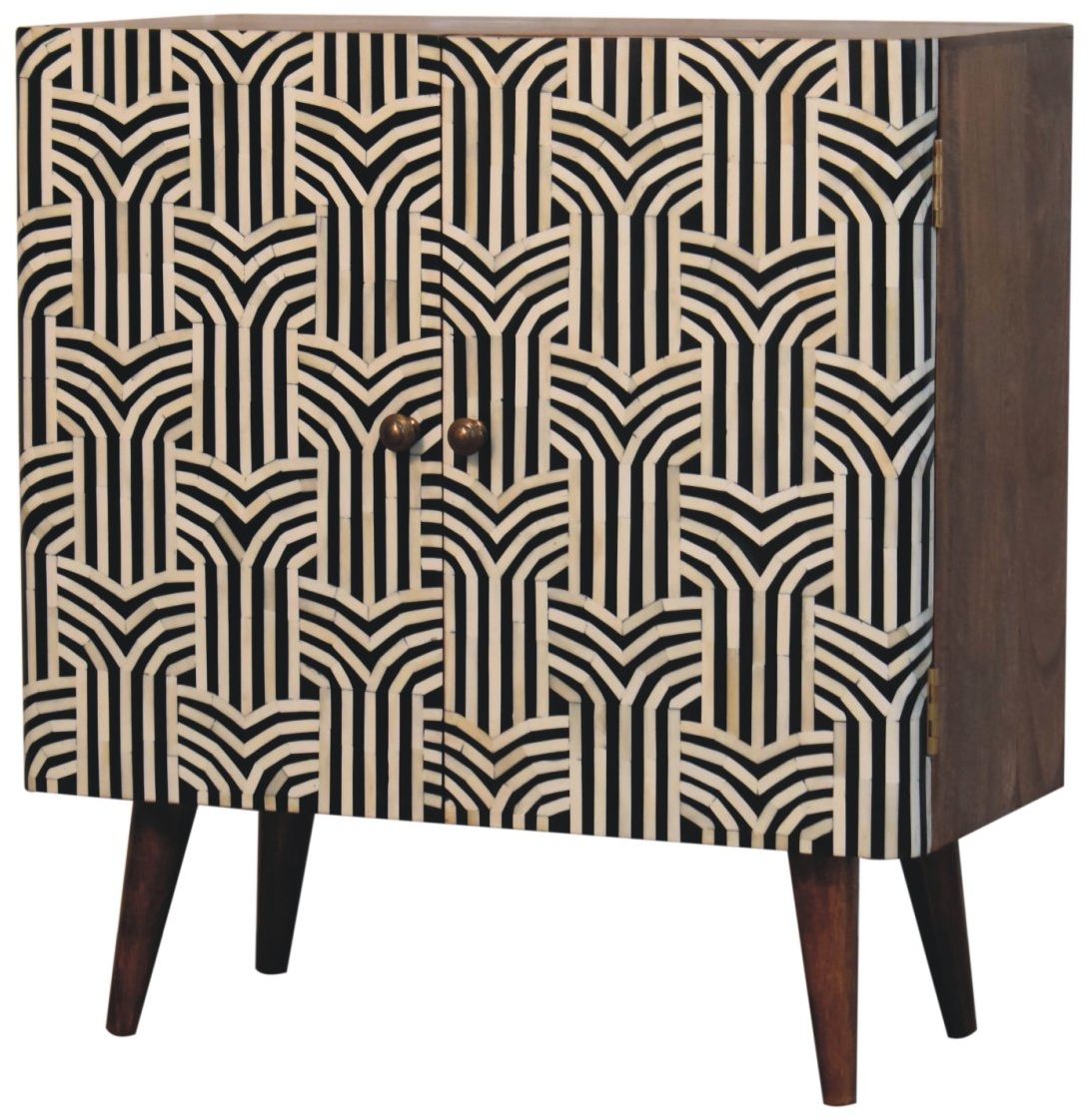 Artisan - Honey Caramel Edessa Bone Inlay Cabinet