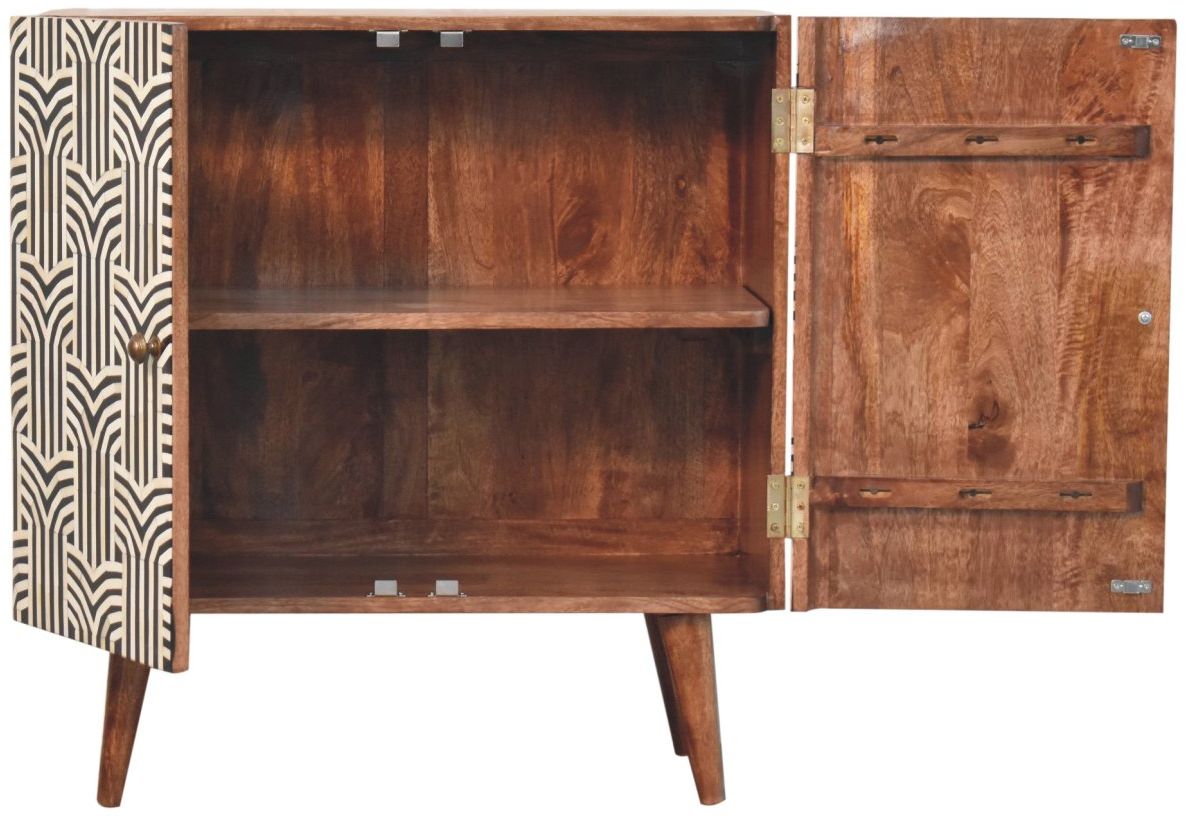 Artisan - Honey Caramel Edessa Bone Inlay Cabinet
