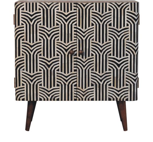 Artisan - Honey Caramel Edessa Bone Inlay Cabinet