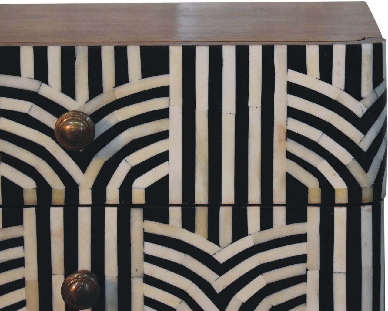 Artisan - Honey Caramel Edessa Bone Inlay Bedside