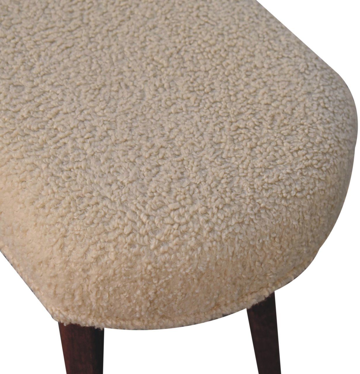 Artisan - Honey Caramel Boucle Cream Nordic Bench