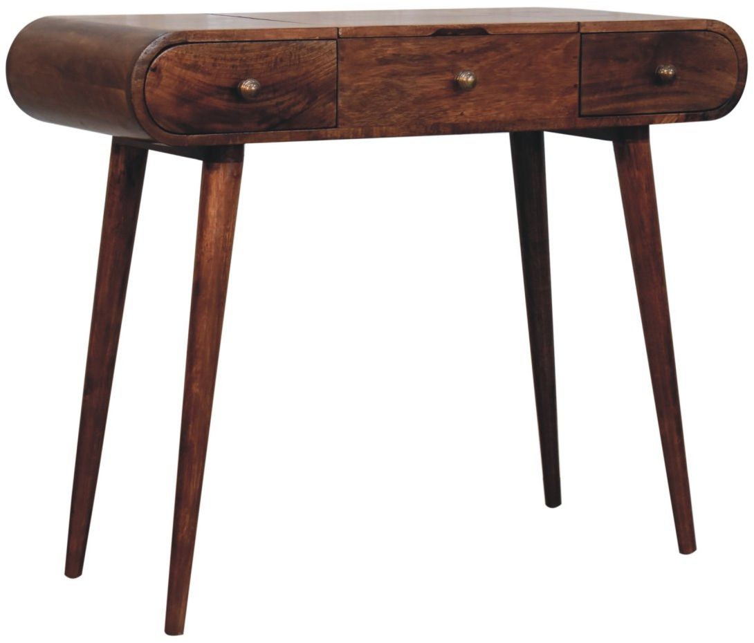 Artisan - Honey Caramel Round Dressing Table