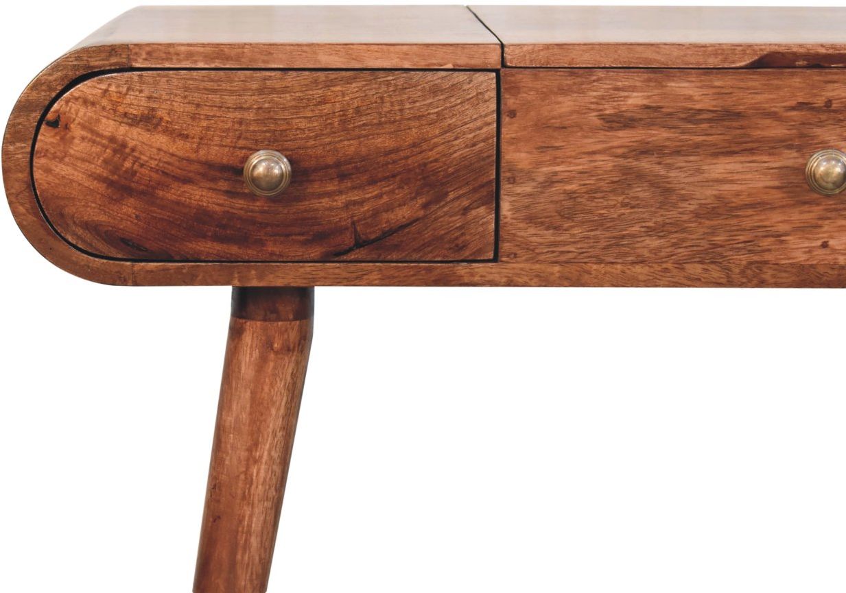 Artisan - Honey Caramel Round Dressing Table