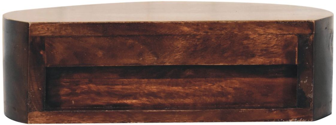 Artisan - California Walnut Wall Mounted Rounded Bedside