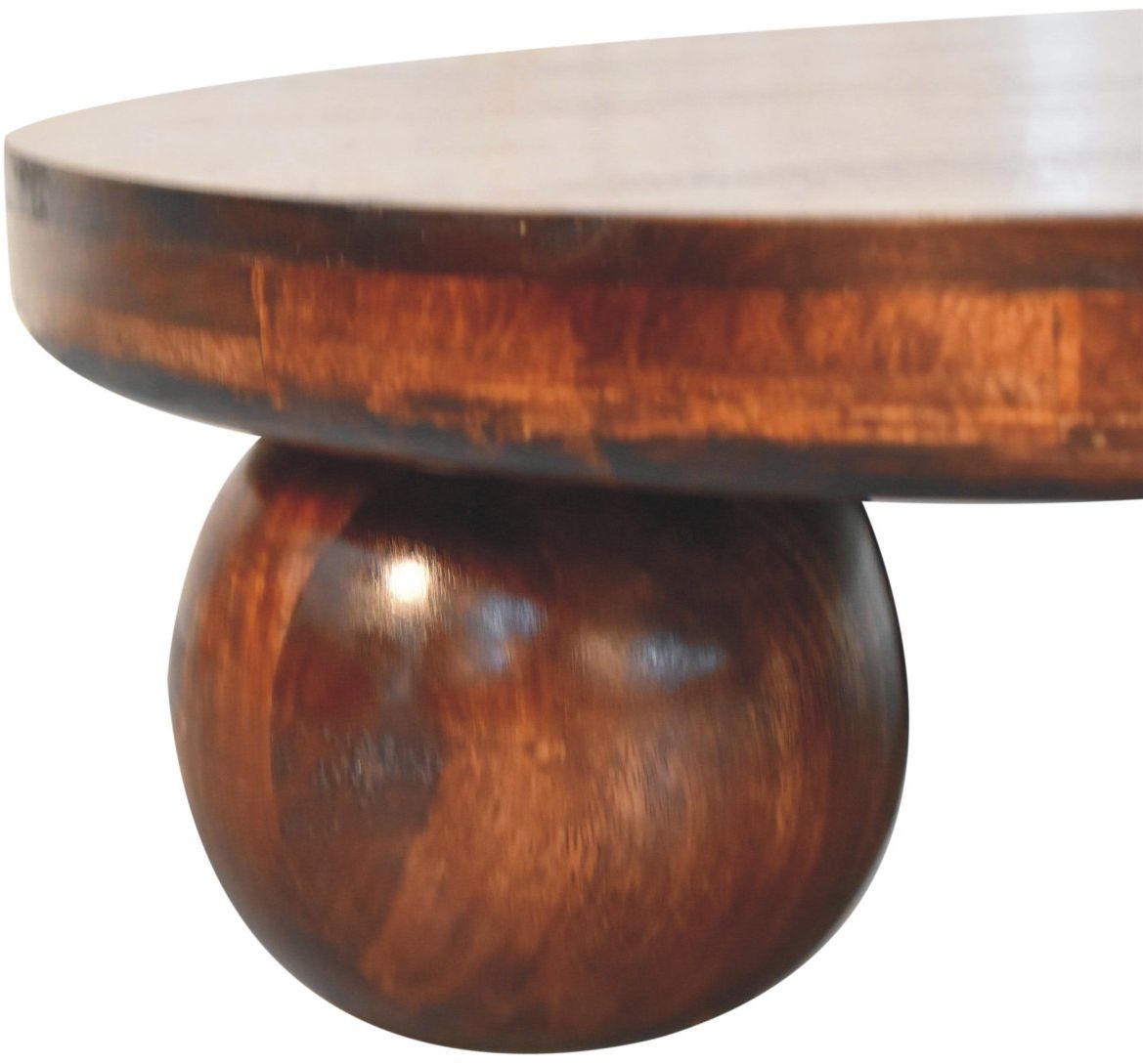Artisan - California Walnut Central Table With Ball Feet