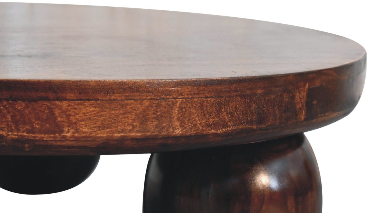 Artisan - California Walnut Central Table With Ball Feet