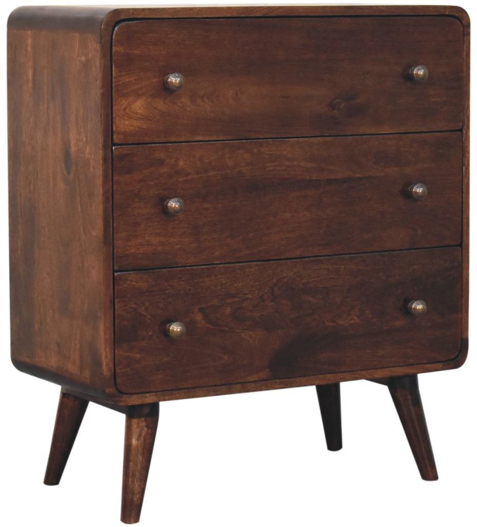 Artisan - Curved California Walnut Chest