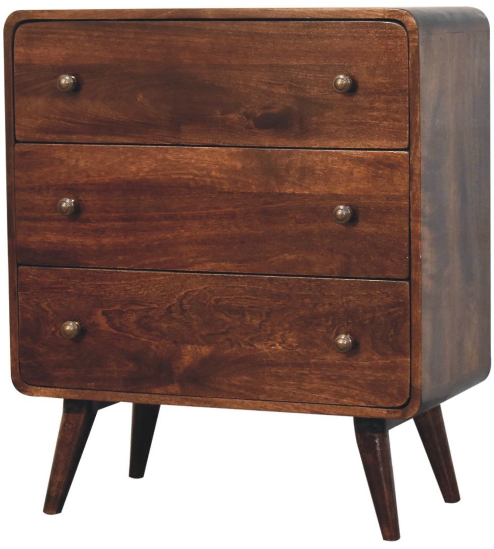 Artisan - Curved California Walnut Chest