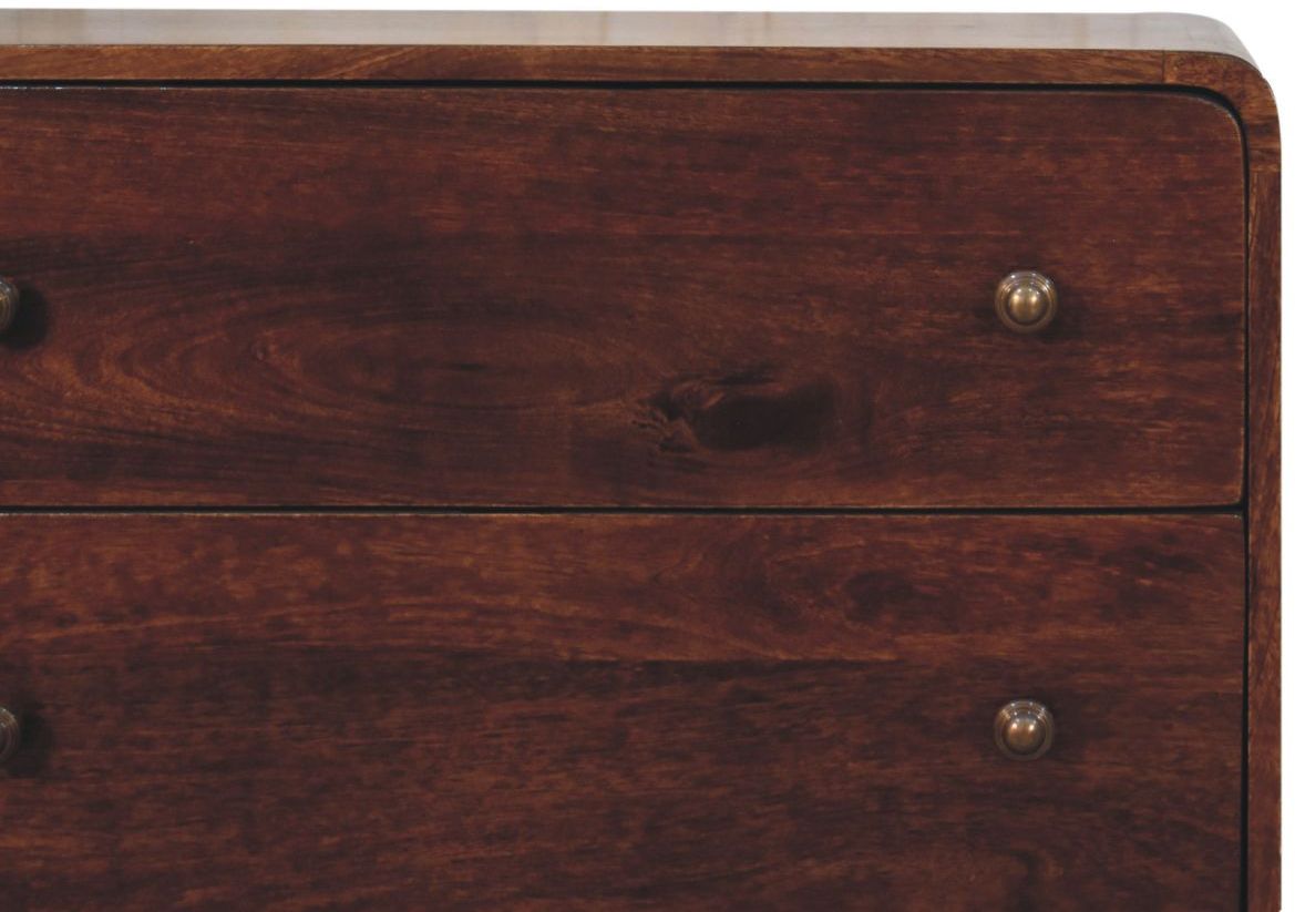 Artisan - Curved California Walnut Chest
