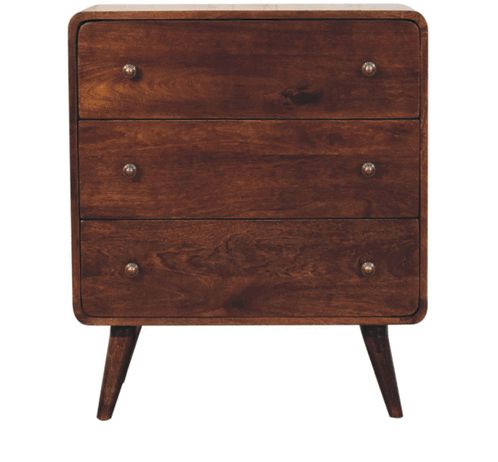 Artisan - Curved California Walnut Chest