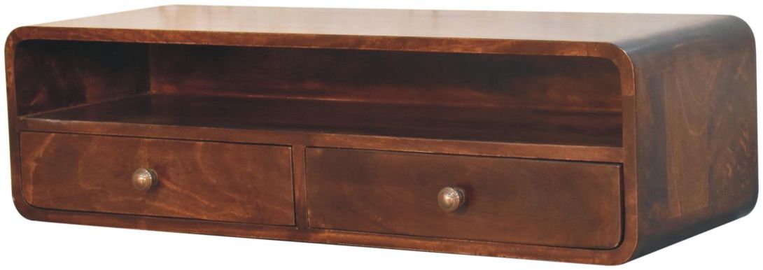 Artisan - Floating California Walnut Open Console