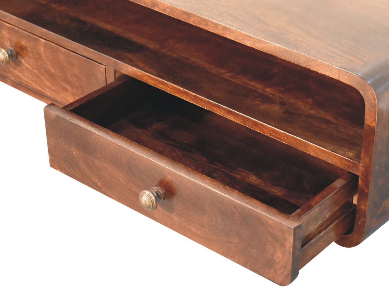 Artisan - Floating California Walnut Open Console