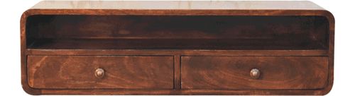 Artisan - Floating California Walnut Open Console