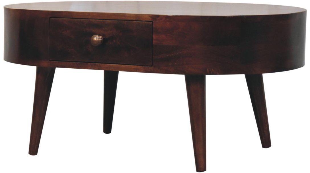 Artisan - California Walnut Rounded Coffee Table