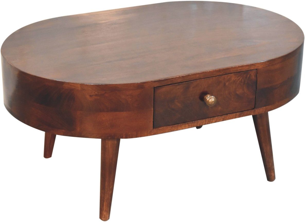Artisan - California Walnut Rounded Coffee Table
