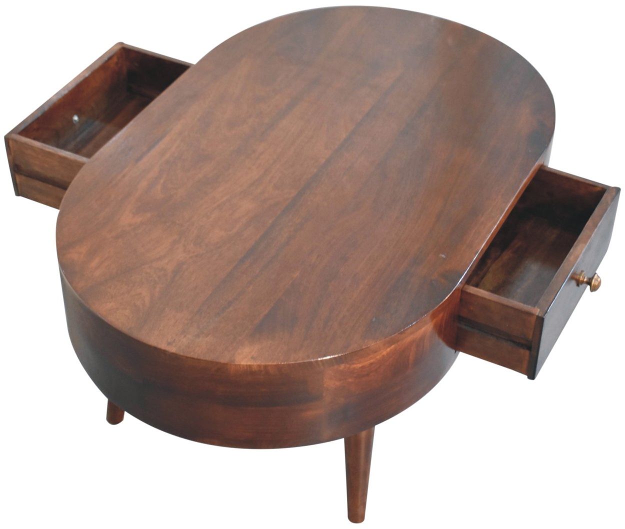 Artisan - California Walnut Rounded Coffee Table