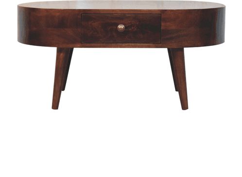 Artisan - California Walnut Rounded Coffee Table