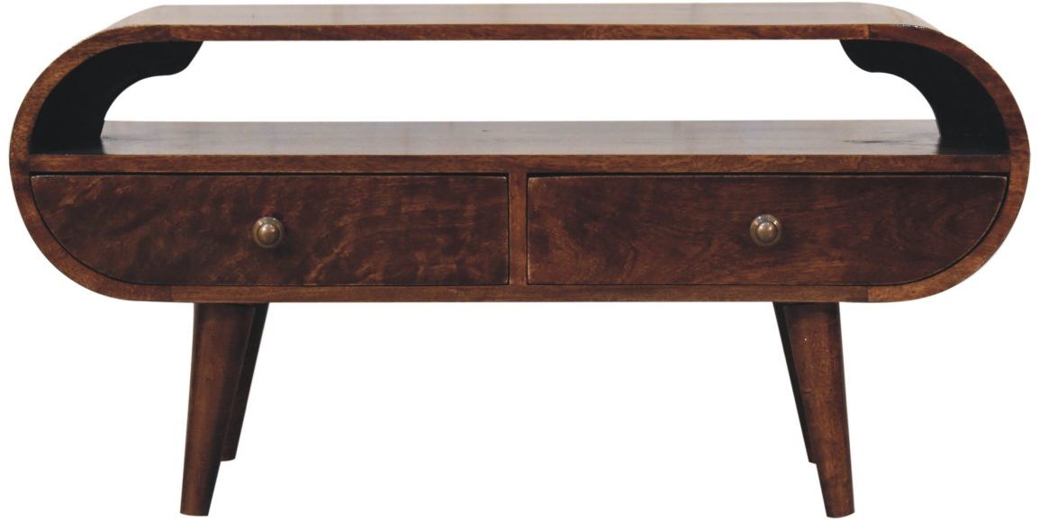 Artisan - California Walnut Circular TV Stand