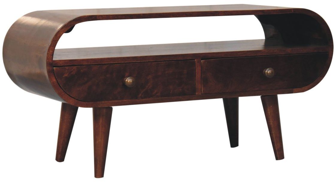 Artisan - California Walnut Circular TV Stand