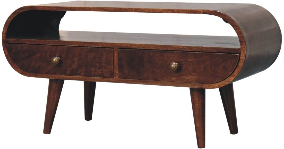 Artisan - California Walnut Circular TV Stand