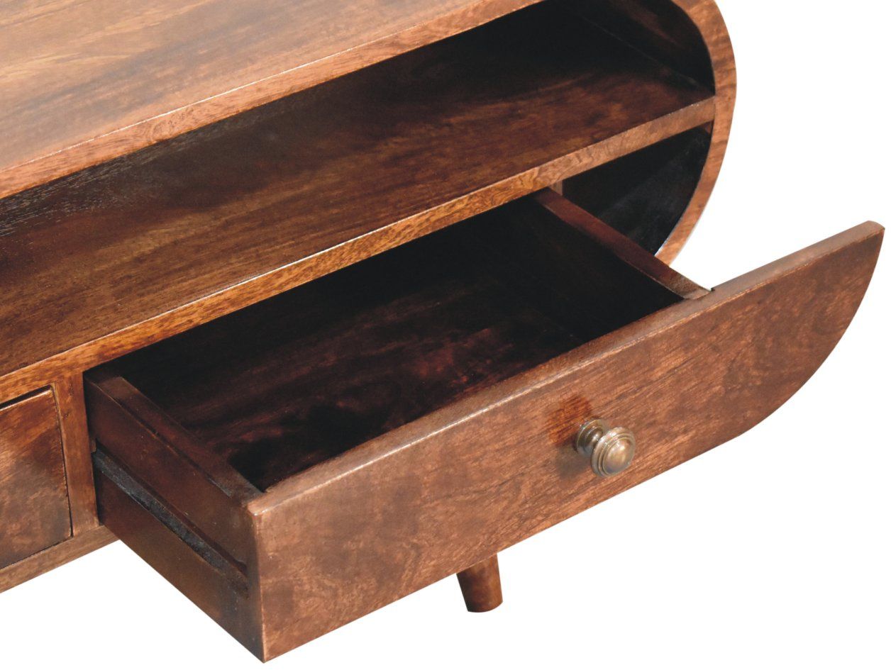 Artisan - California Walnut Circular TV Stand