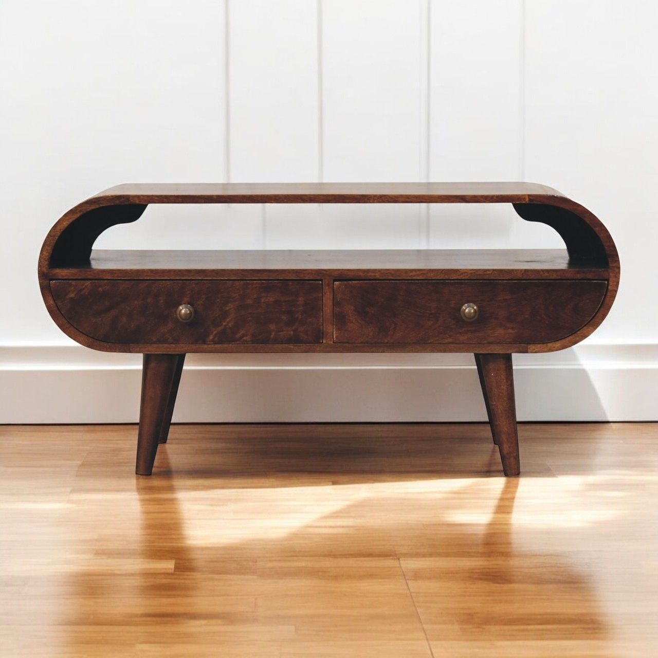 Artisan - California Walnut Circular TV Stand