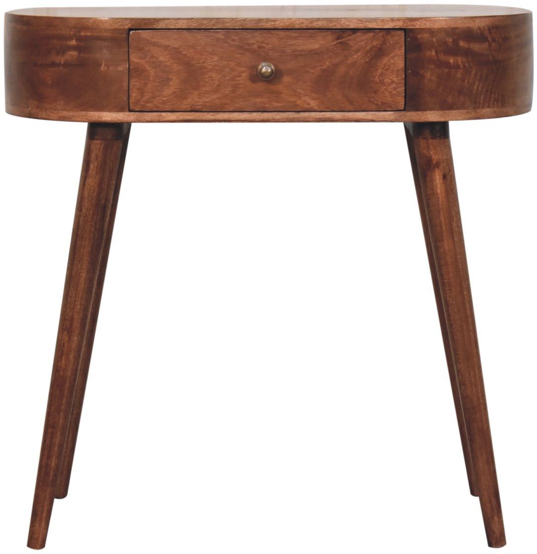 Artisan - Honey Caramel Rounded Small Console Table
