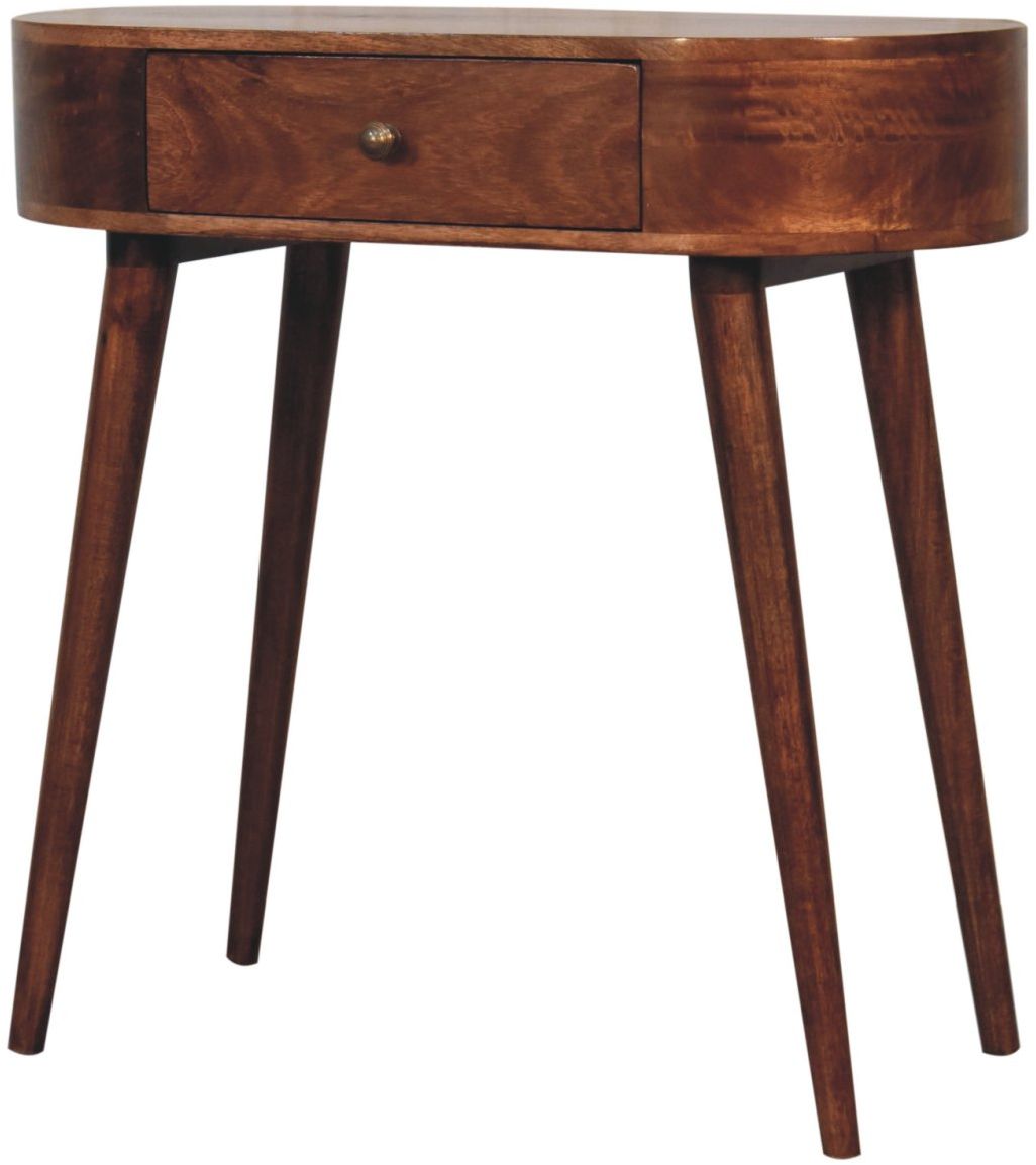 Artisan - Honey Caramel Rounded Small Console Table