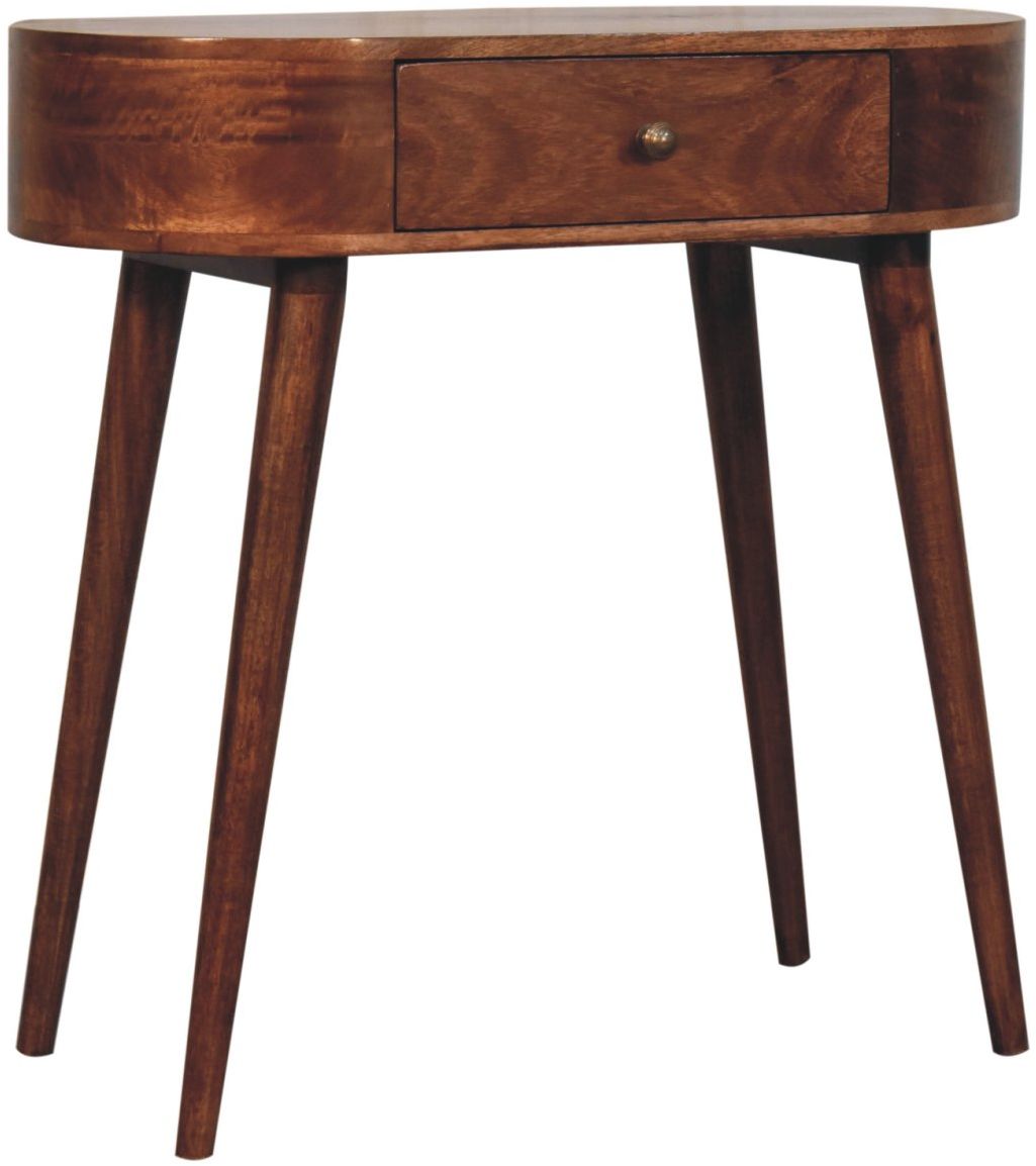 Artisan - Honey Caramel Rounded Small Console Table