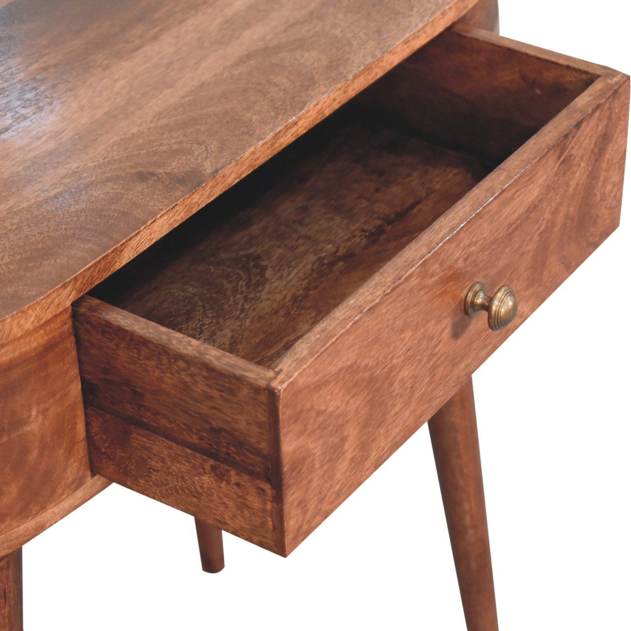 Artisan - Honey Caramel Rounded Small Console Table