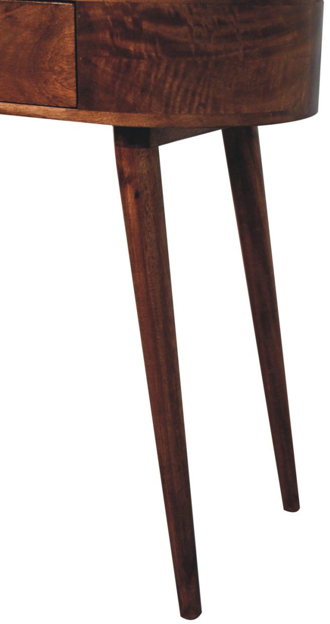 Artisan - Honey Caramel Rounded Small Console Table