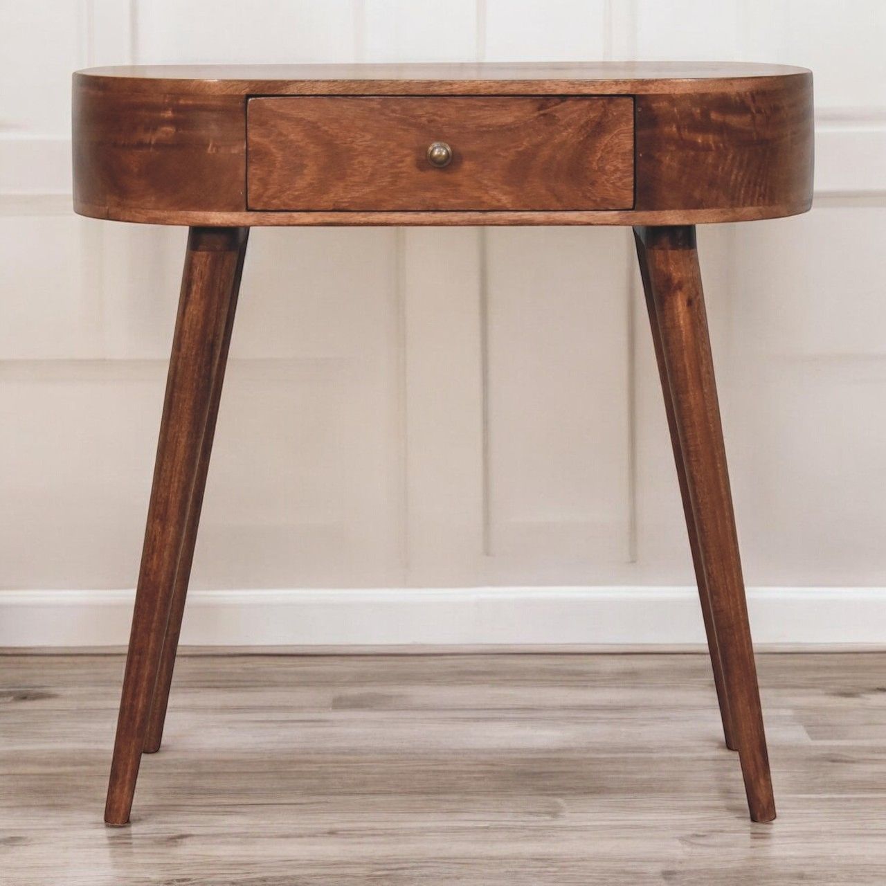 Artisan - Honey Caramel Rounded Small Console Table
