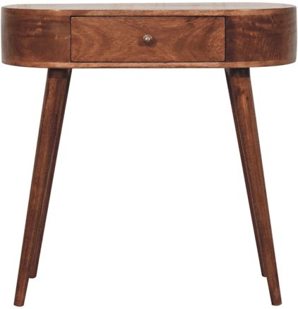 Artisan - Honey Caramel Rounded Small Console Table