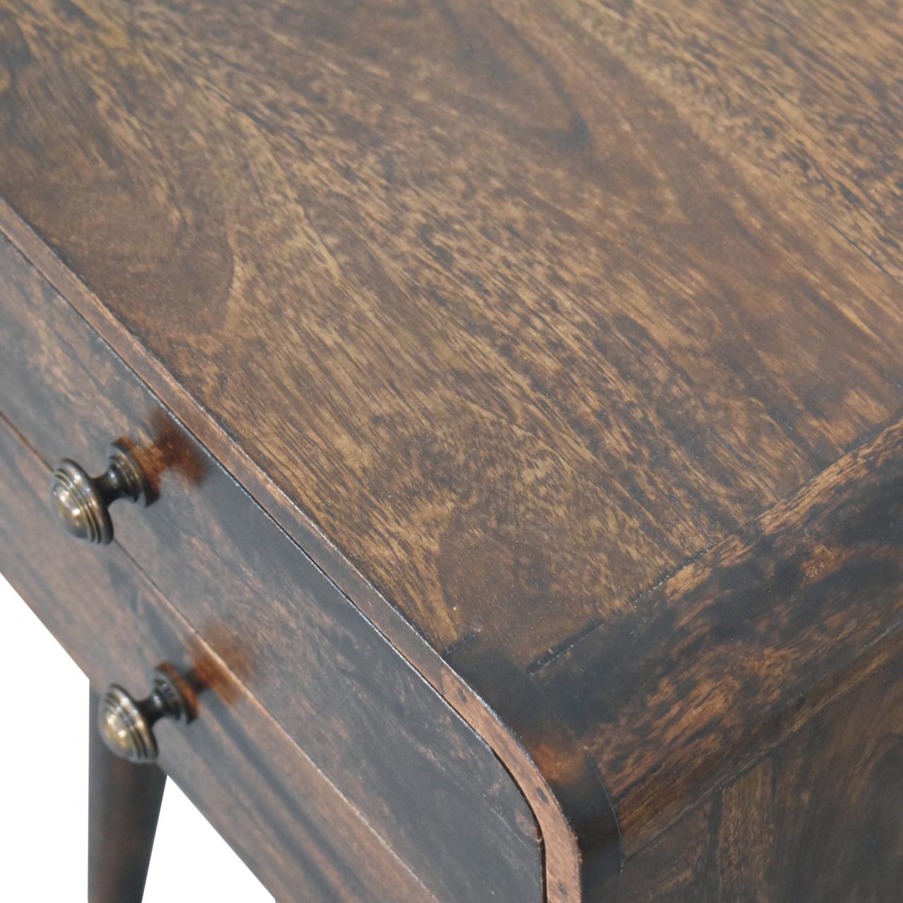 Artisan - Curved California Walnut Bedside