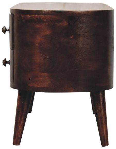Artisan - California Walnut Rounded Entertainment Unit