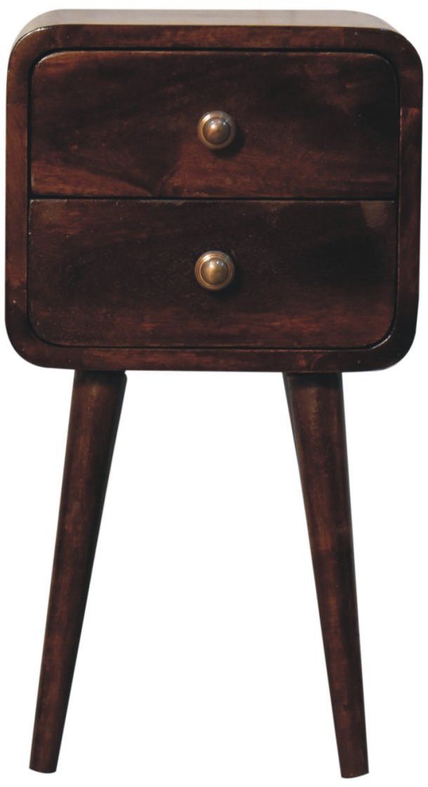 Artisan - Mini California Walnut Curved Bedside